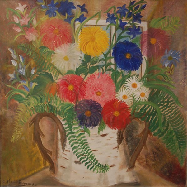 Simone Mary BOUCHARD - Nature morte au bouquet de fleurs (c.1935)