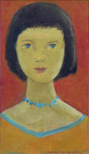 Jean Paul LEMIEUX - Portrait de Francine (1979)