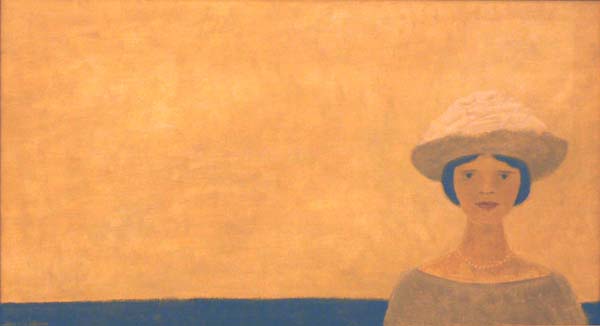 Jean Paul LEMIEUX - sans titre (femme au chapeau) c. 1965