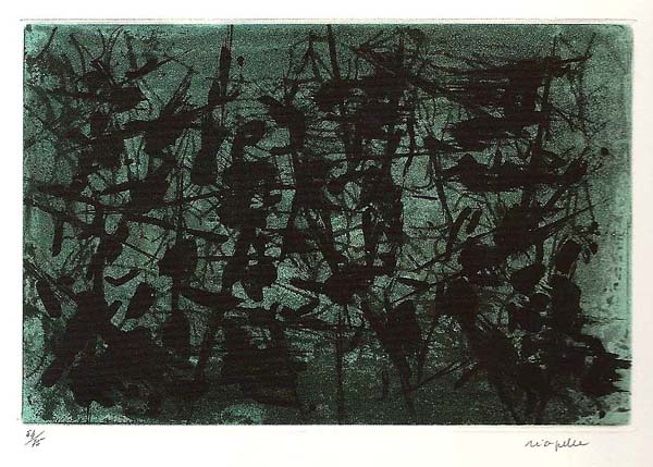 Jean-Paul RIOPELLE - Ombre verte (1967)