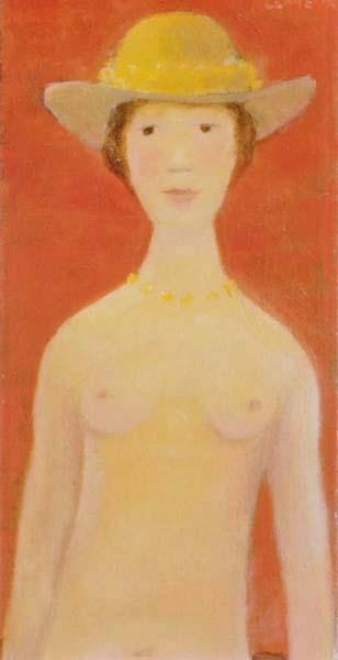Jean Paul LEMIEUX - Nude with Pearl Necklace (1966)