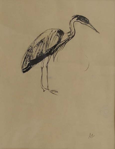 Arthur LISMER - H�ron, August 1957, Vancouver Zoo (1957)