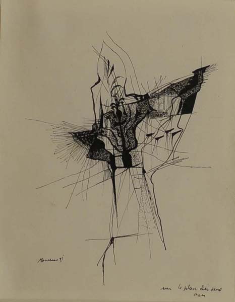 Jean-Paul MOUSSEAU - Sur le plan des deux axes (1951)