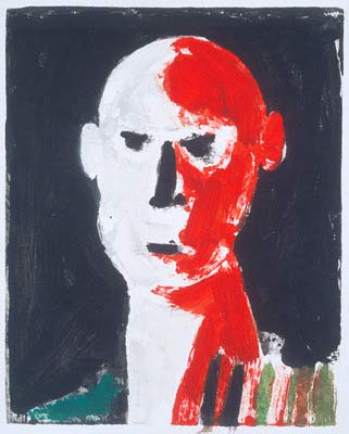 Henry Wanton JONES - Portrait en rouge et noir  (2002)