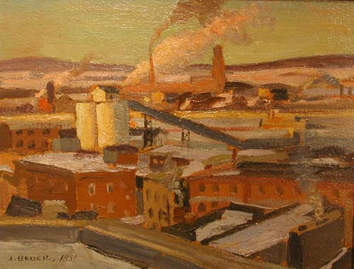 Jack BEDER - Limoilou, Port de Qu�bec (1931)