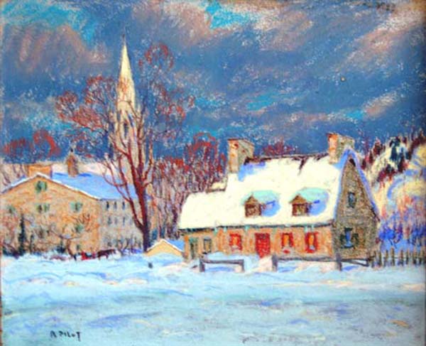 Winter Evening, St-Hubert, P.Q. (1925) - Robert Pilot