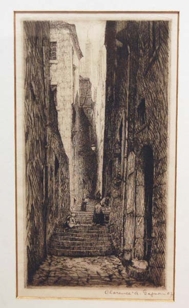 Rue des Petits Degrés, St-Malo (1907) - Clarence A. Gagnon