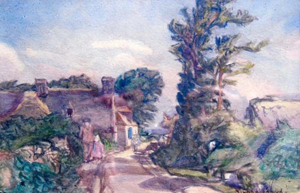 Rue de village Breton (Paire/Pair) - Georges Chavignaud