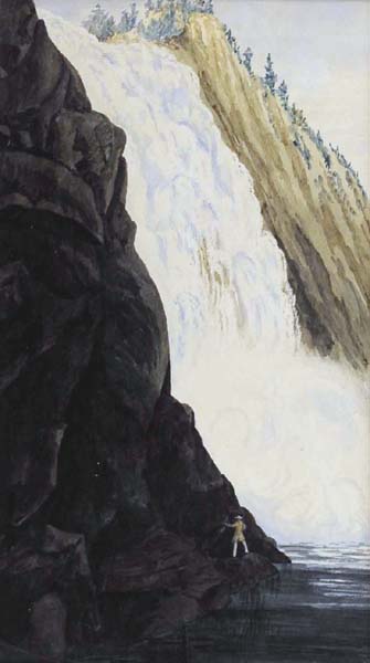 Montmorency Falls, near Québec (1847) - Anonyme 