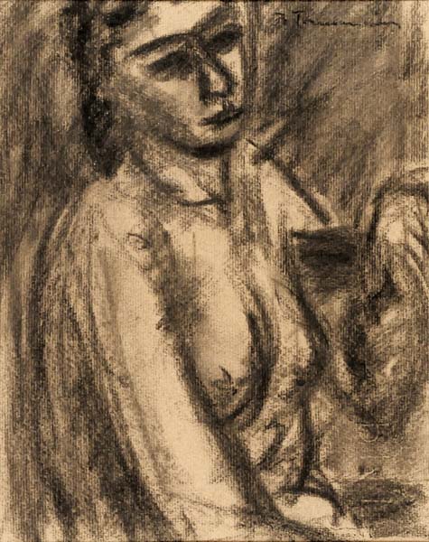 Jacques DE TONNANCOUR - Femme assise (c. 1943)