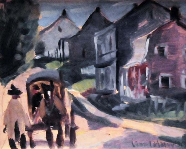 Jean PALARDY - Voiture du boucher, St-Urbain (c. 1935)