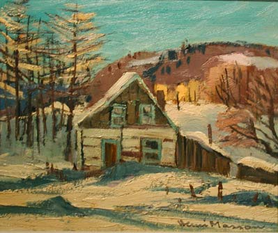 Henri MASSON - Vieille cabine, Montpelier, Qc. 1974