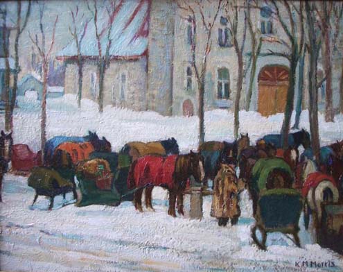 Kathleen Moir MORRIS - Sunday Church Service, Berthierville, Qu�. (1924)      