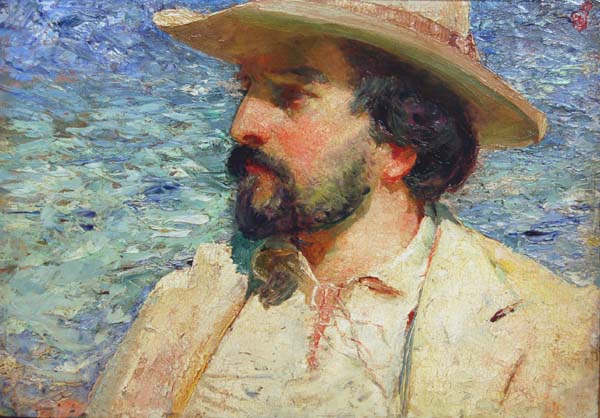 Henri SANDHAM - Portrait of the American Poet Richard Hovey (1898)