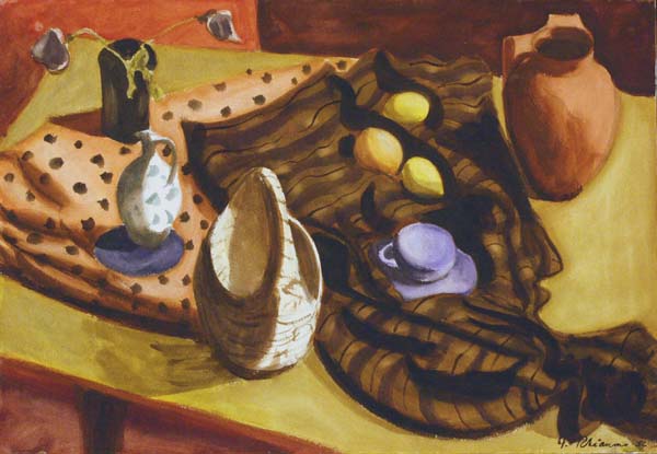 Jeanne RH�AUME - Nature morte (1956)