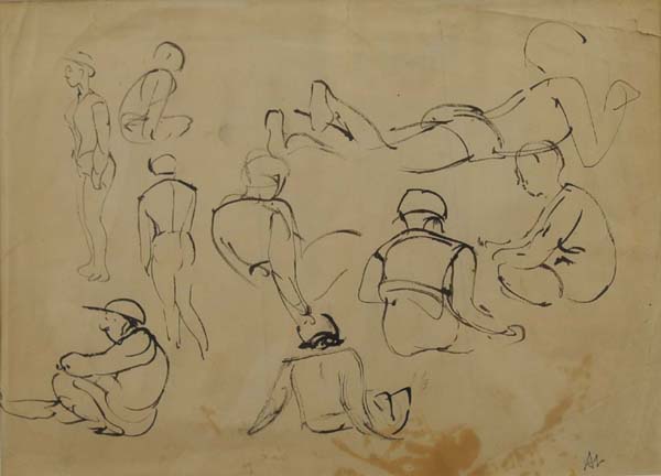 Figure Sketches (c. 1957) - Arthur Lismer