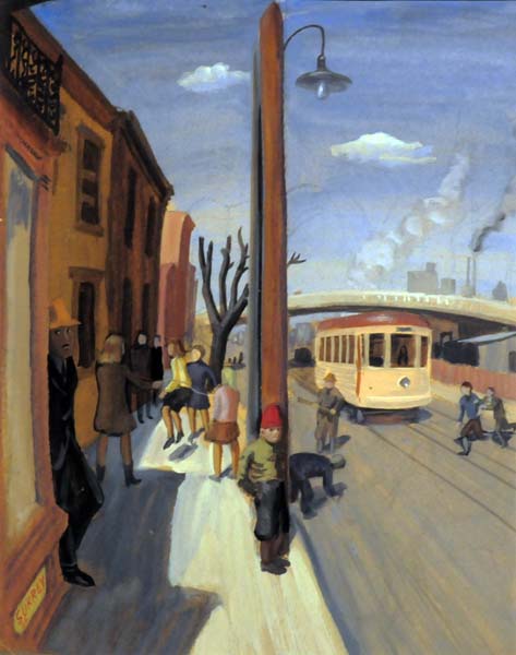 Street Scene, St-Henri des Tanneries (1944) - Philip Surrey