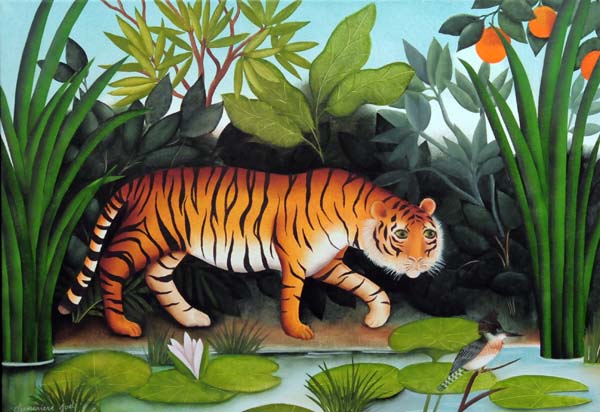 Genevive JOST - Le tigre et le martin-pcheur