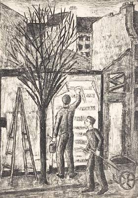 Le colleur d'affiches (1953) - Solange Legendre