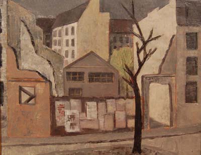 Solange LEGENDRE - Paysage urbain (1953)