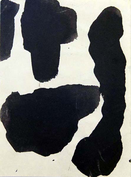 Guido MOLINARI - Ensemble de 8 encres Abstraction (suite # 8) c. 1958