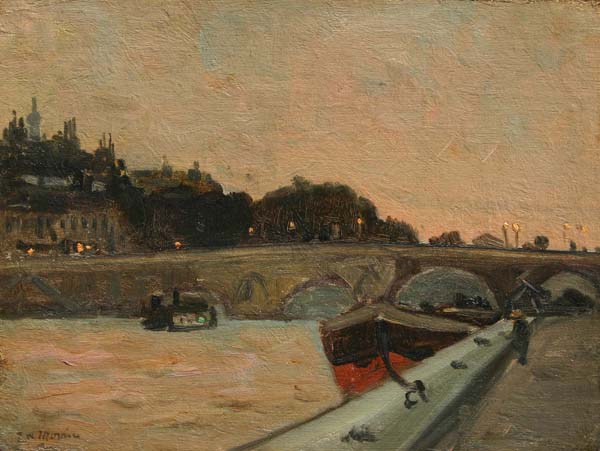 James Wilson MORRICE - Along The Seine, Paris (c. 1900)