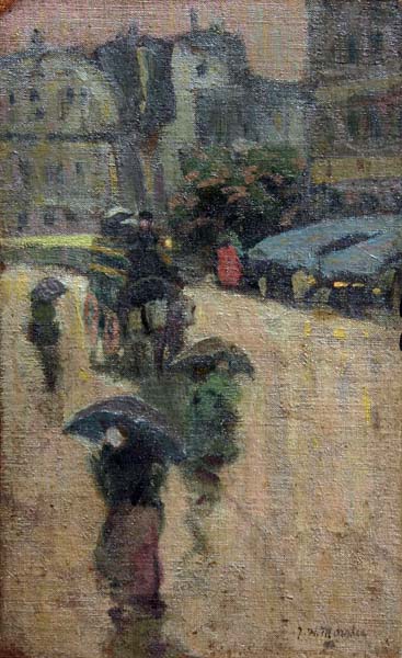 James Wilson MORRICE - Paris Street Scene (c. 1900)