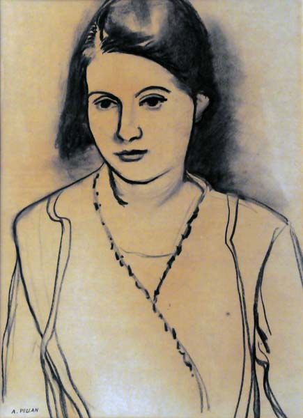 Alfred PELLAN - Jeune fille (c. 1940)