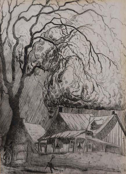 M.A. FORTIN - Sans titre (Avant l orage) c. 1930